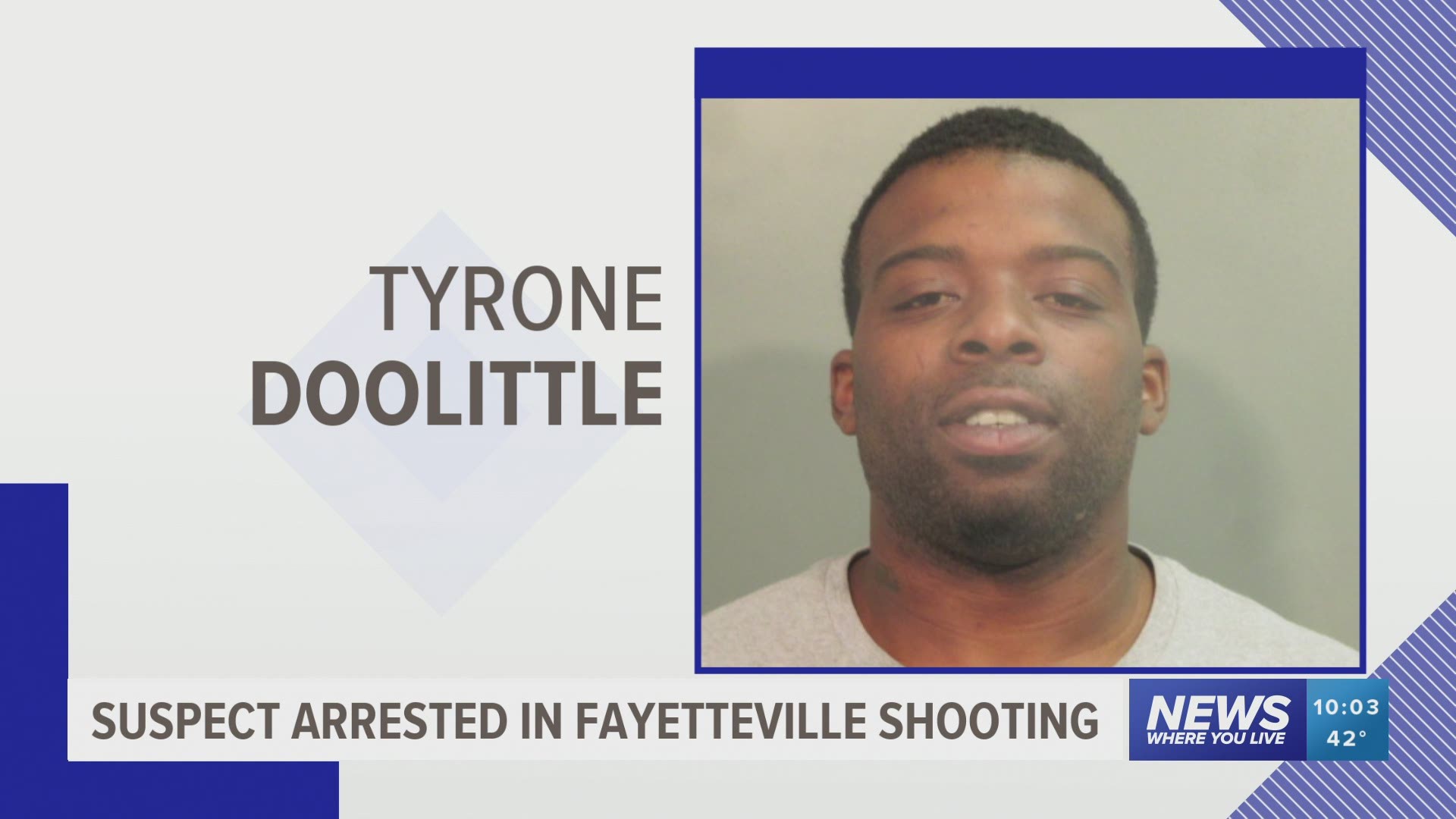 Tyrone Doolittle, 29, was arrested in connection to the shooting Saturday morning (Jan. 23).