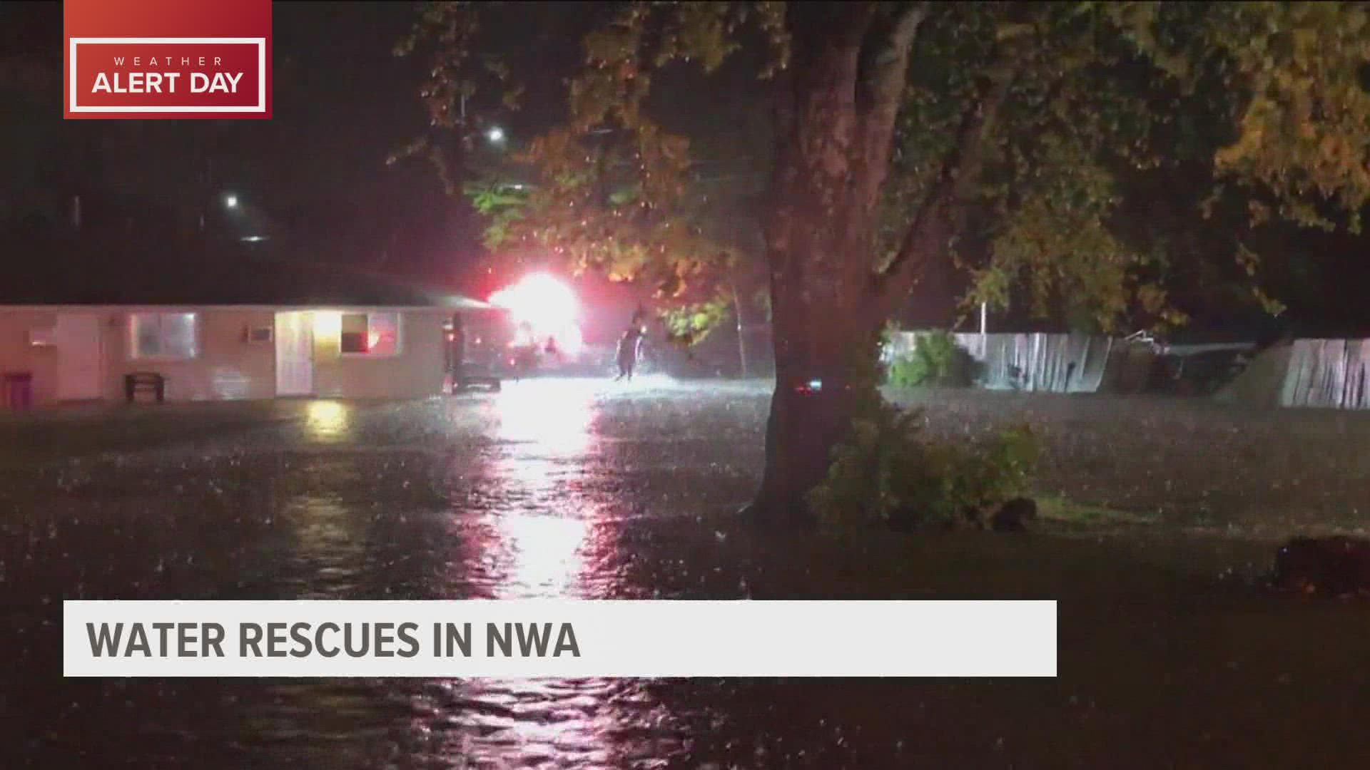 So far, more than 60 people were rescued from floodwaters in Washington County Thursday, May 5,  morning.
