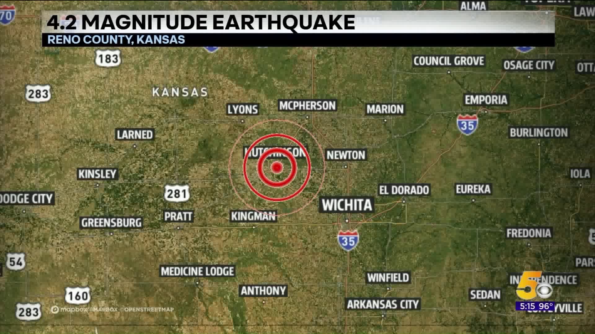 4.2 Magnitude Earthquake Reported In Kansas