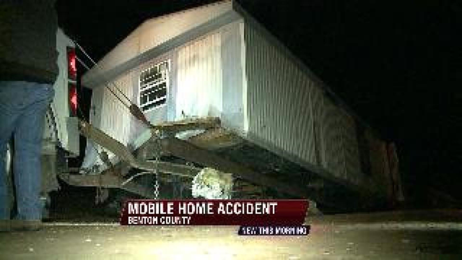 Mobile Home Crash Leaves Family Homeless