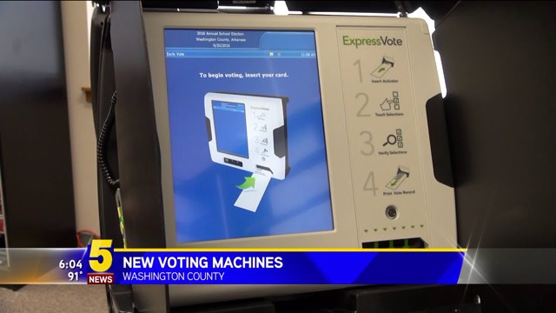 NEW VOTING MACHINES