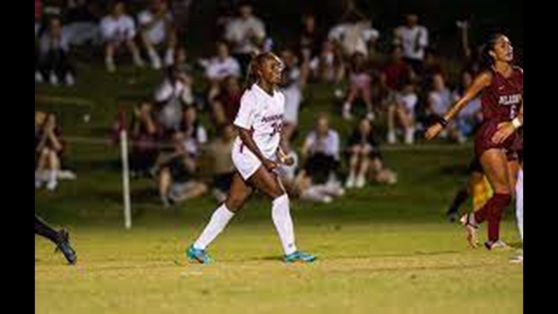 The transfer from Marshall leads the Hogs in goals and points through eleven games.