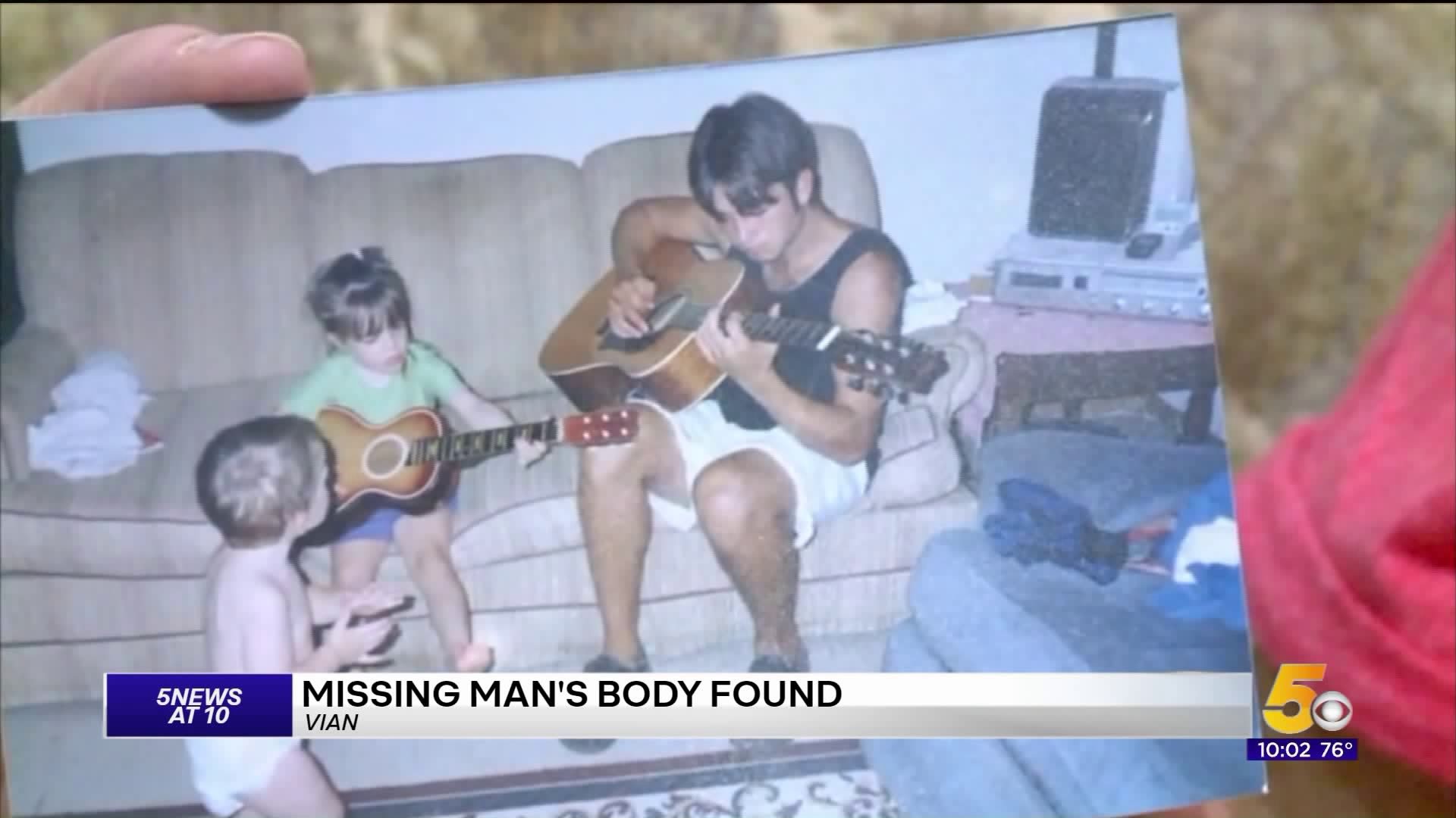 Missing man`s body found in Vian