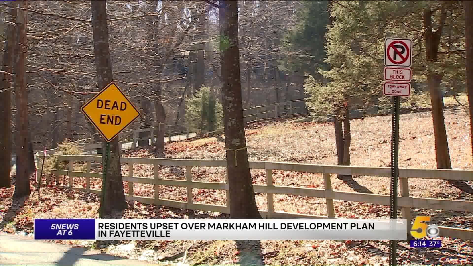 Fayetteville Homeowners Upset Over Markham Hill Development Plans