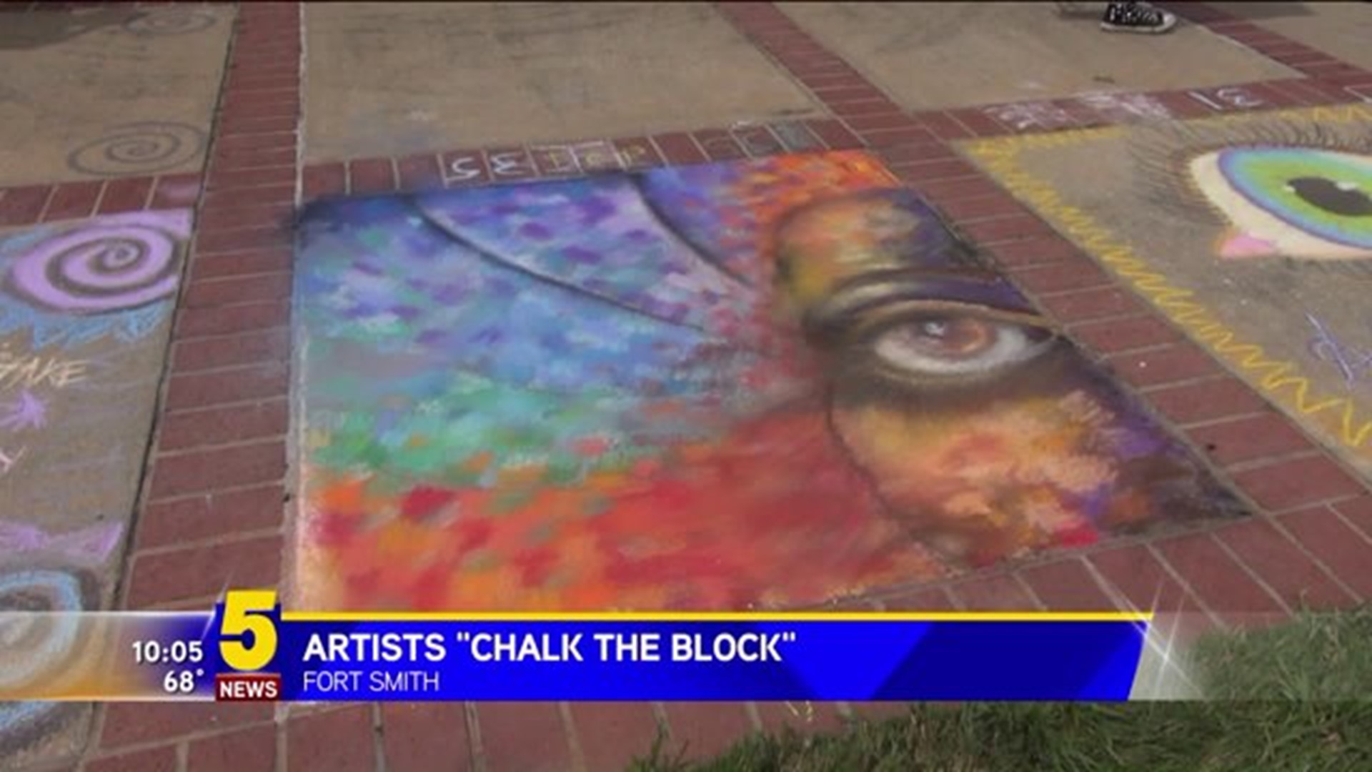 Artists "Chalk The Block"