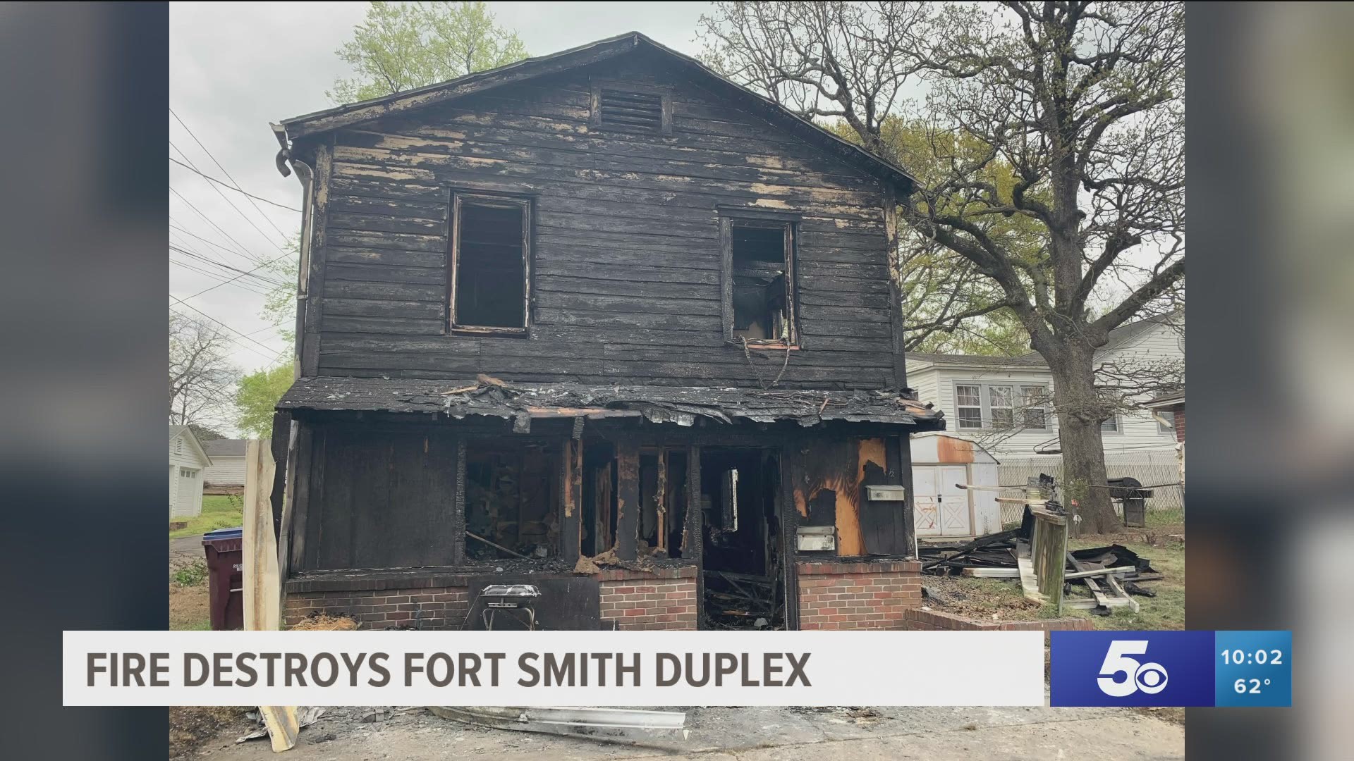 The Fort Smith Fire Department responded to a duplex fire on the 1600 block of South 21st yesterday.