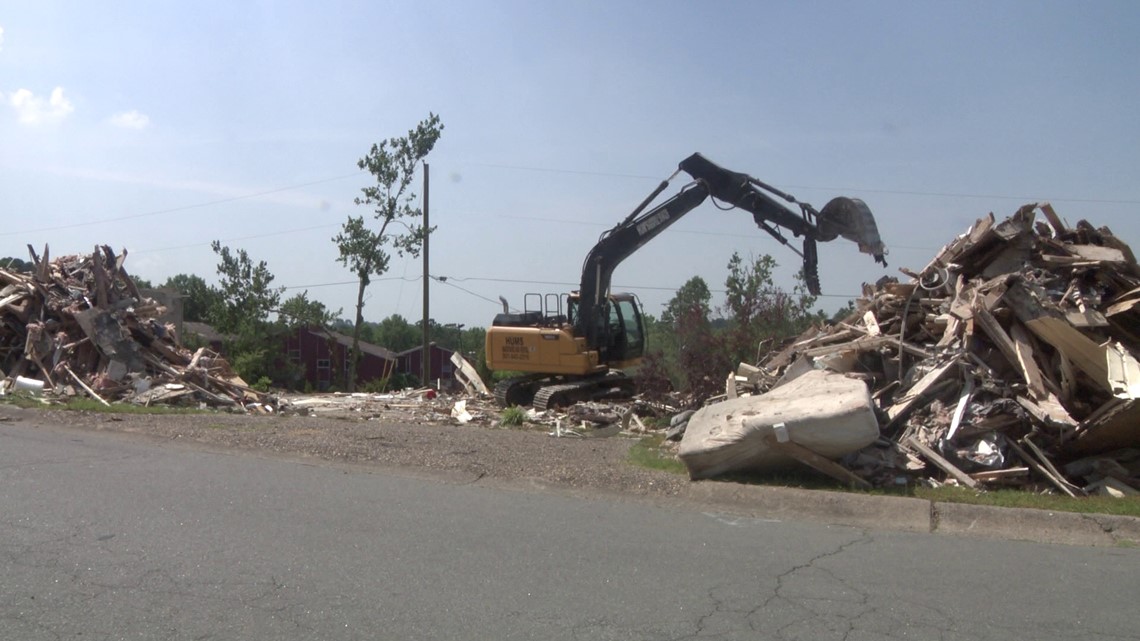 Cleanup continues two months after tornado in Little Rock