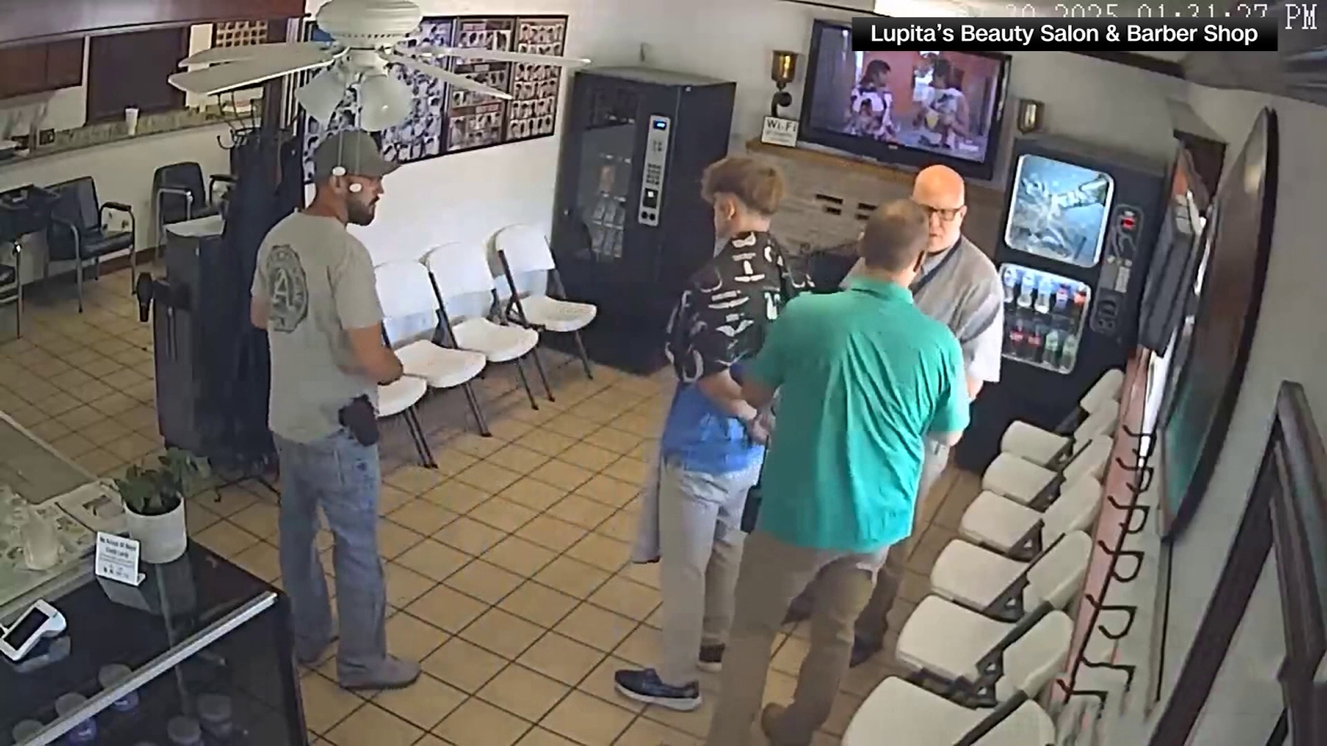Andrew McGann, 28, from Springdale, is suspected of killing two people at Devil's Den State Park. The following footage was sent as-is by authorities.
