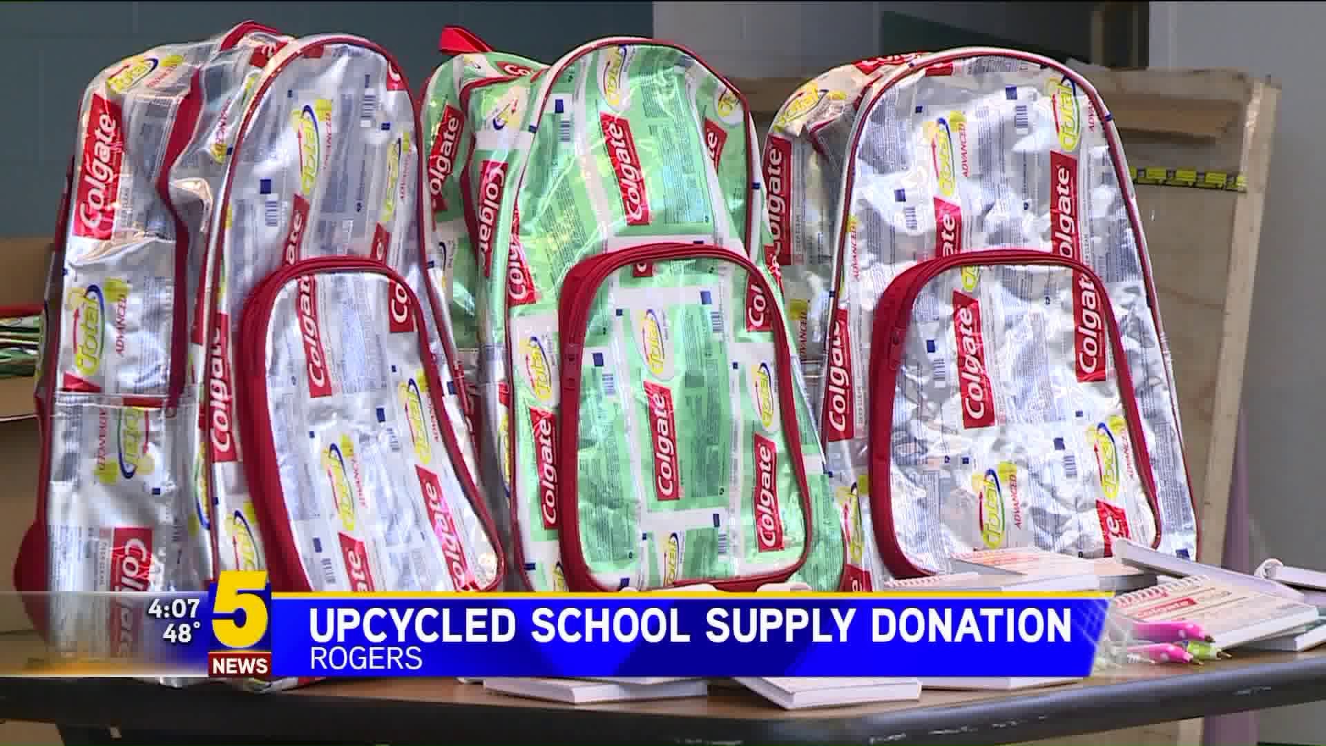 Upcycled School Supply Donation In Rogers