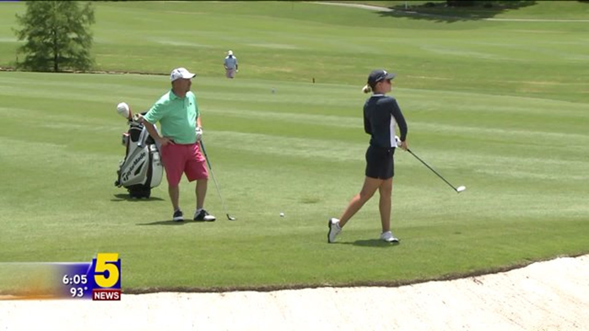 Families Host Professional Golfers For LPGA
