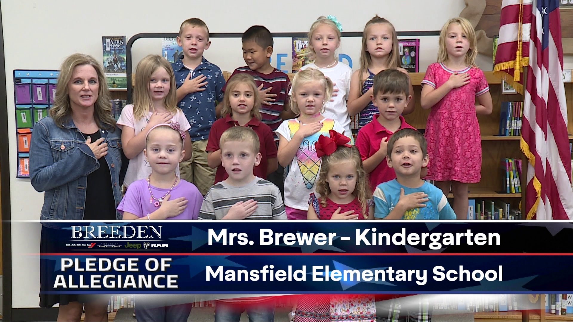 Mrs. Brewer Kindergarten Mansfield Elementary School