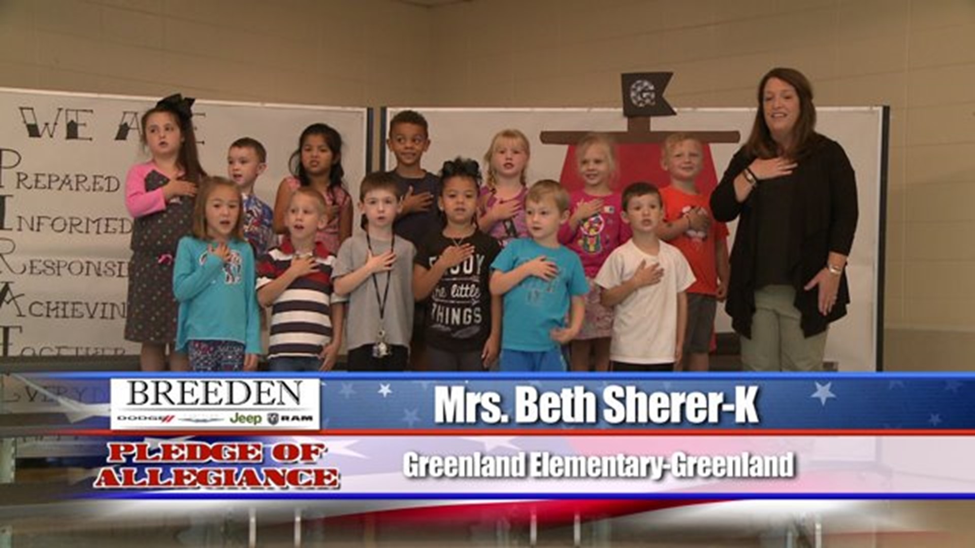 Greenland Elementary, Greenland - Mrs. Beth Sherer - Kindergarten