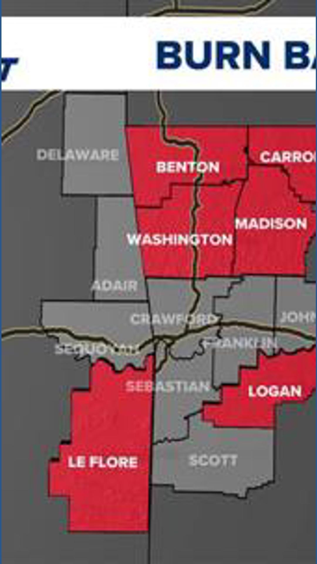 Arkansas counties under ongoing burn bans | 5newsonline.com