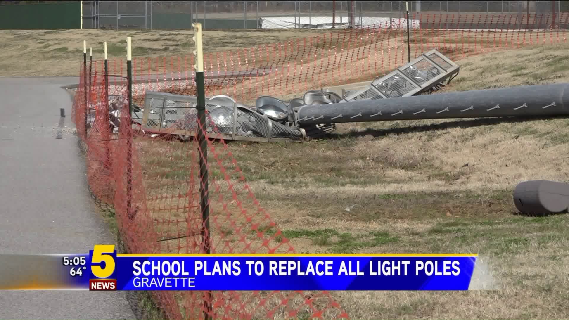 Gravette School Plans To Replace All Light Poles
