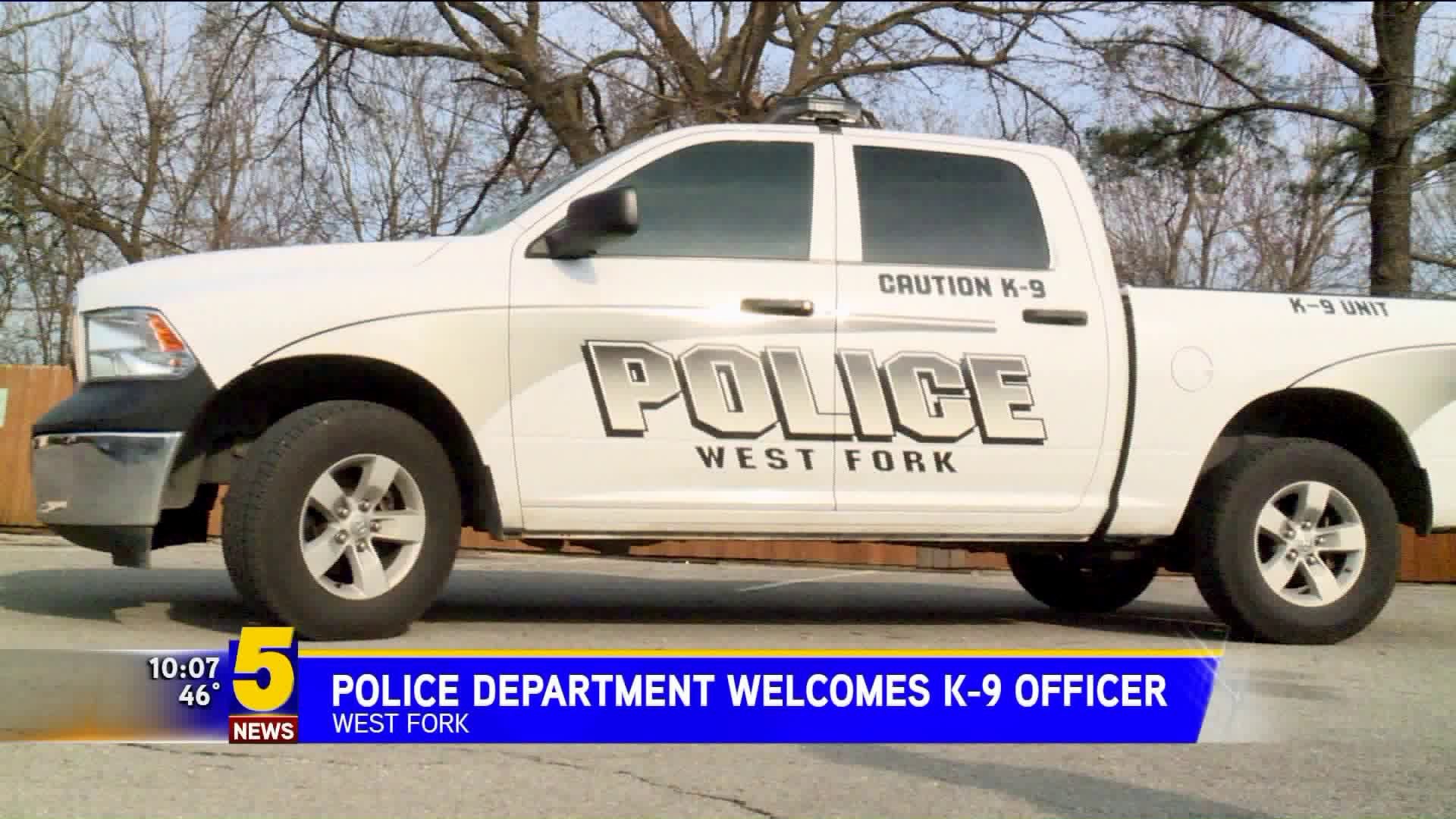 Police Department Welcomes K-9 Officer