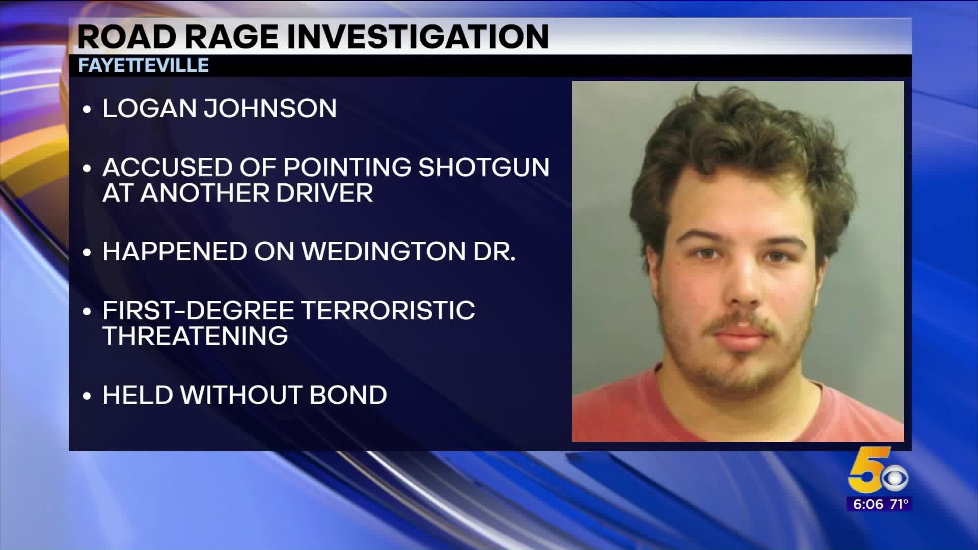 Man Accused Of Pointing Shotgun At Driver During Road Rage Incident In Fayetteville