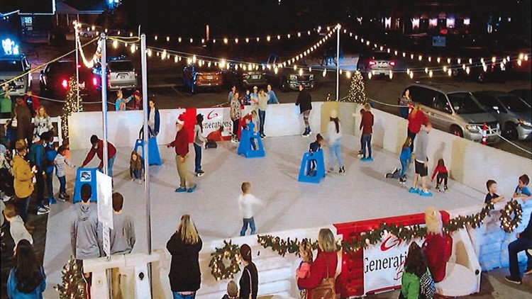 Van Buren abre pista de patinaje sobre hielo