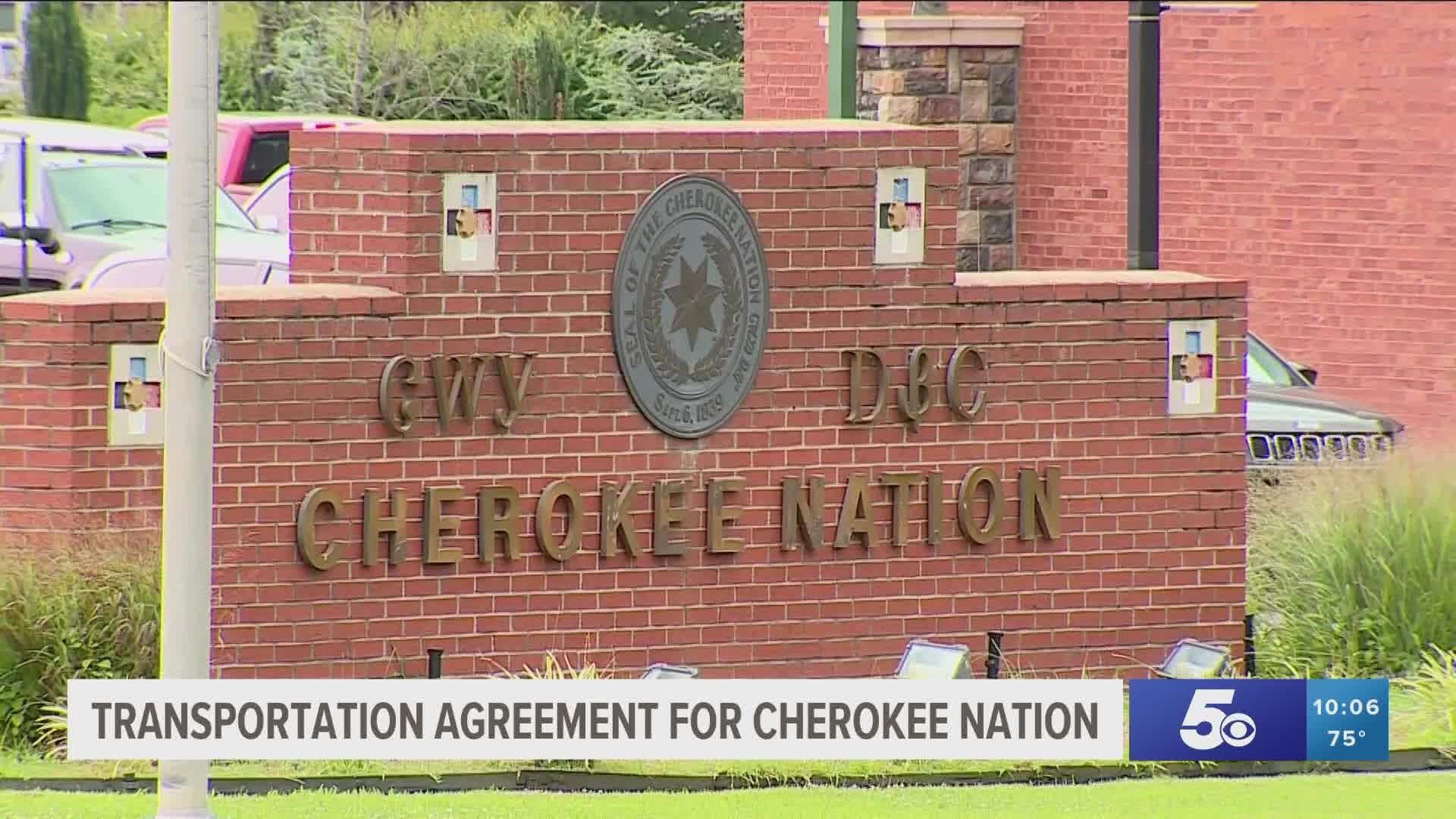 The Cherokee Nation is entering into a Tribal Transportation Self-Governance Program compact and funding agreement with the U.S. Dept. of Transportation.