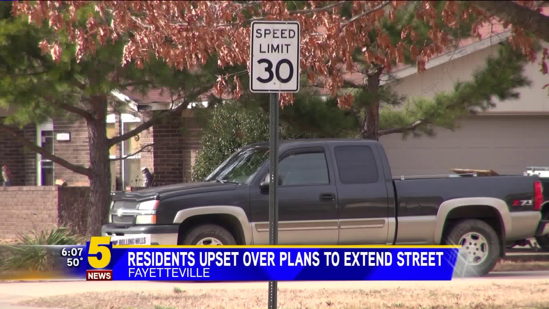 Residents Upset Over Plans To Extend Street