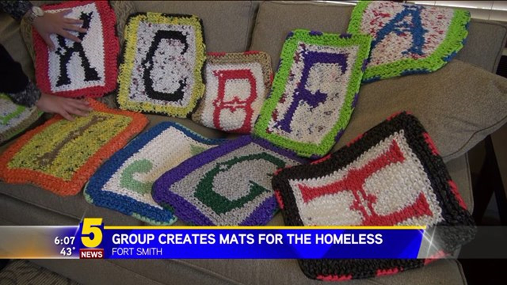Group Creates Mats For The Homeless
