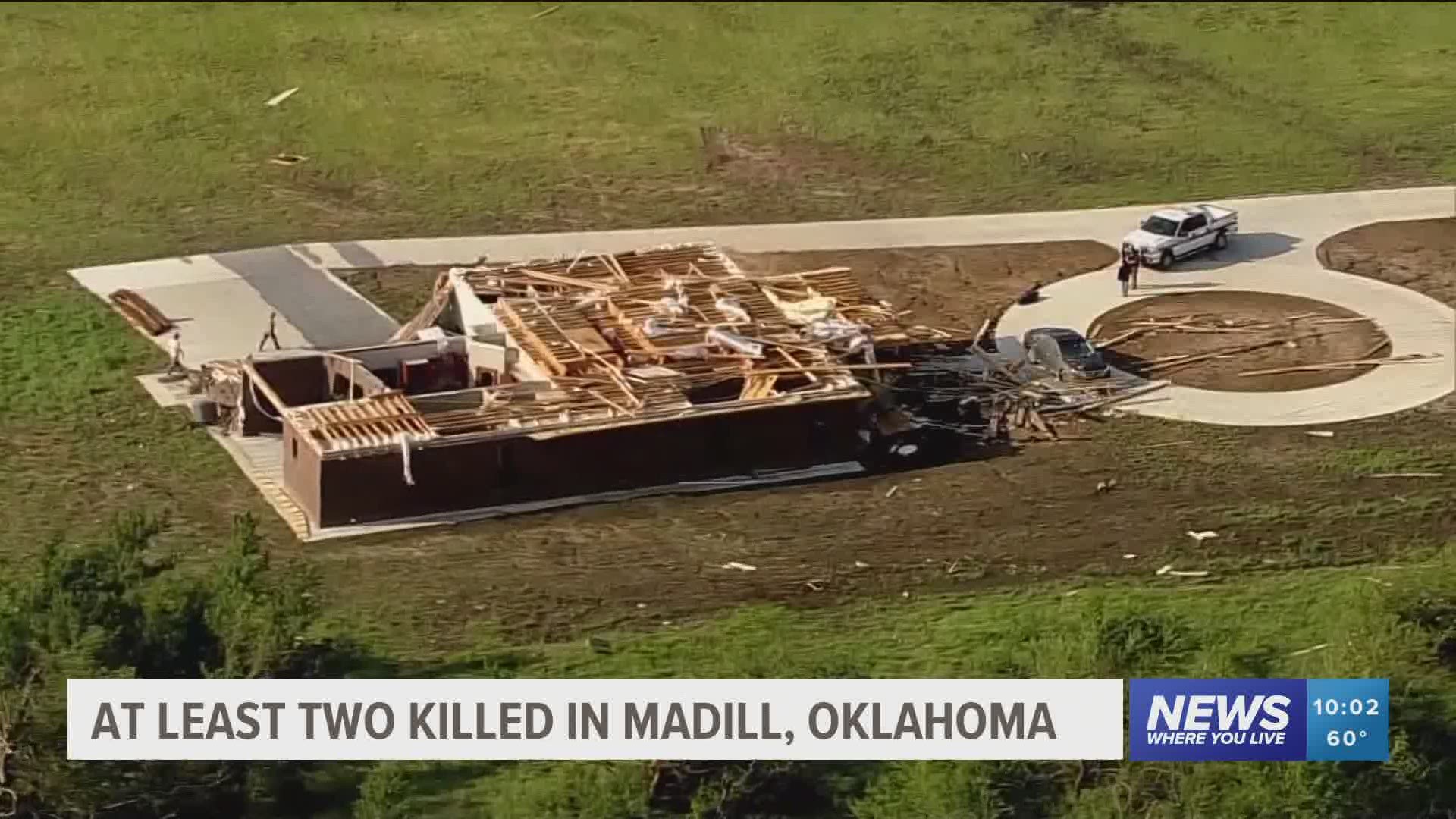 At least two killed in Madill, Oklahoma tornado