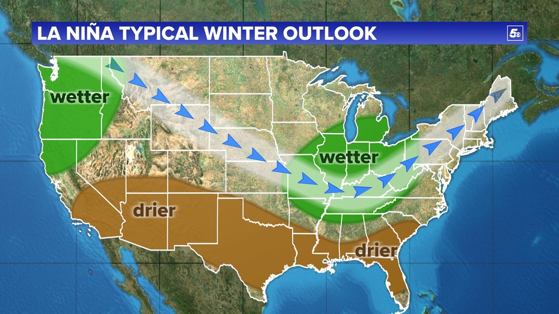 FOX 5 WINTER OUTLOOK 2021-2022: Cold At Times, But Major Snows