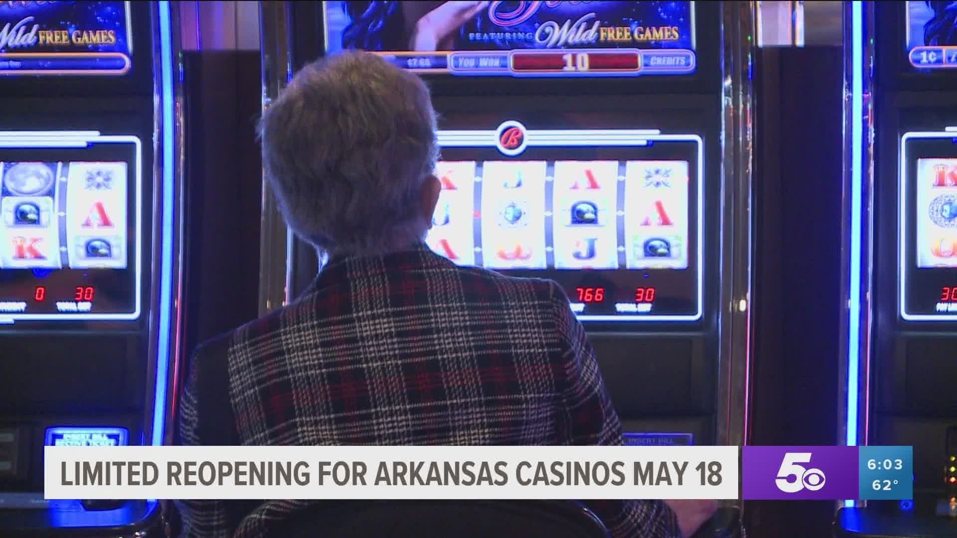 Arkansas casinos allowed to reopen
