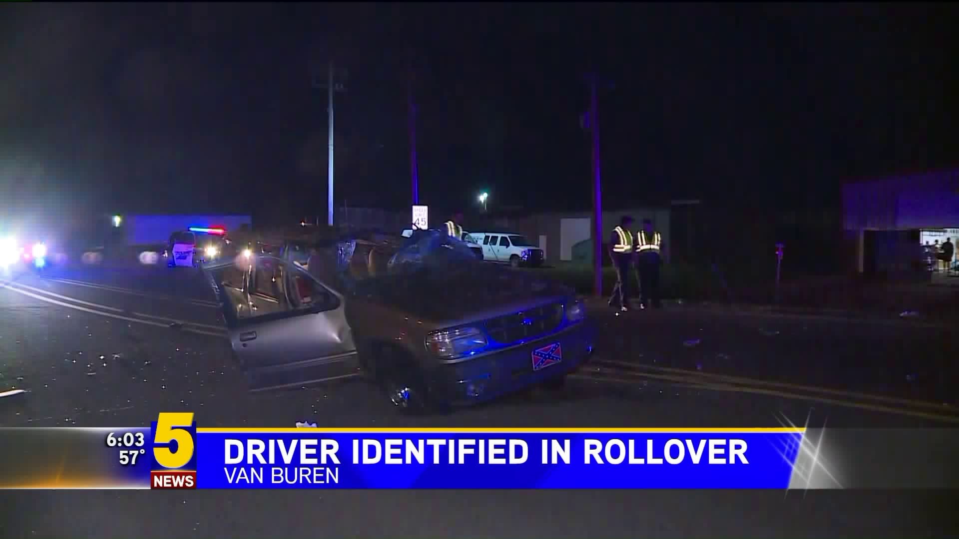 Driver Identified in Rollover Accident