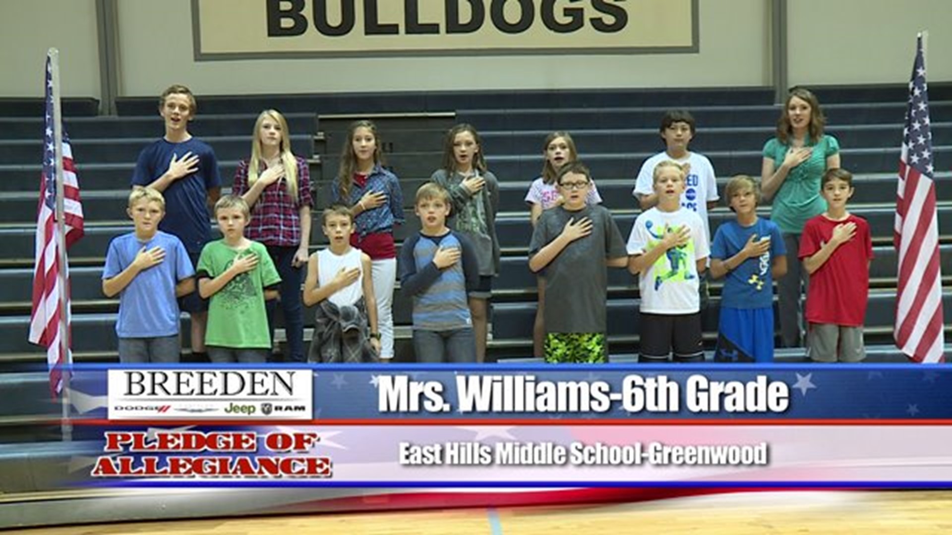 East Hills Middle School, Greenwood - Mrs. Williams - 6th Grade