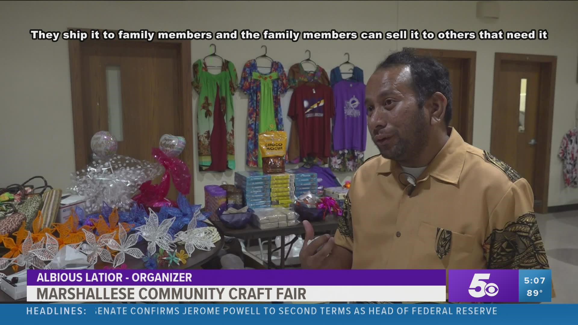 It's Asian and Pacific Islander Heritage Month and members of the Marshallese community held a craft fair selling handmade items in Fayetteville.