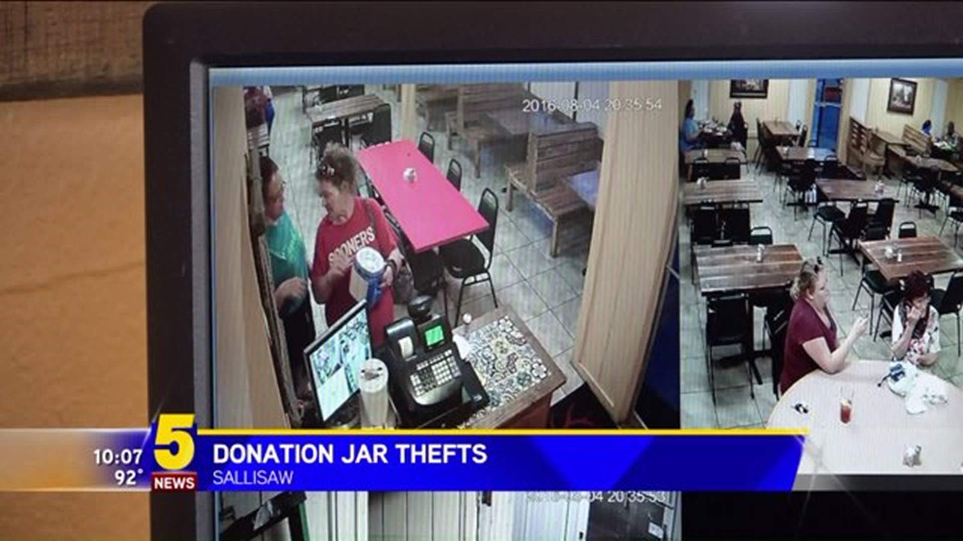 Donation Jar Thefts