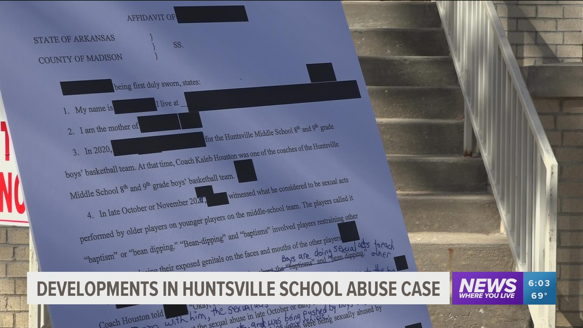 An attorney representing two Huntsville parents filed an amended criminal complaint against the district.