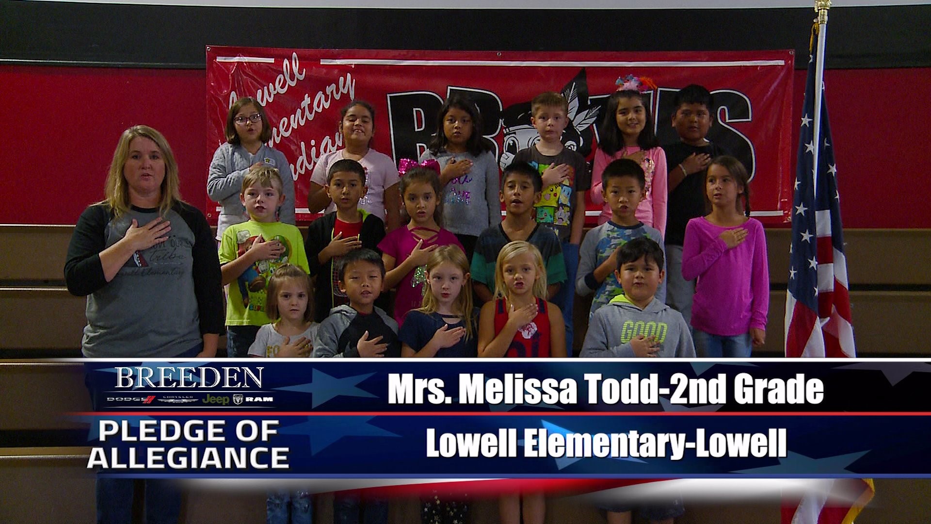Mrs. Melissa Todd  2nd Grade Lowell Elementary, Lowell