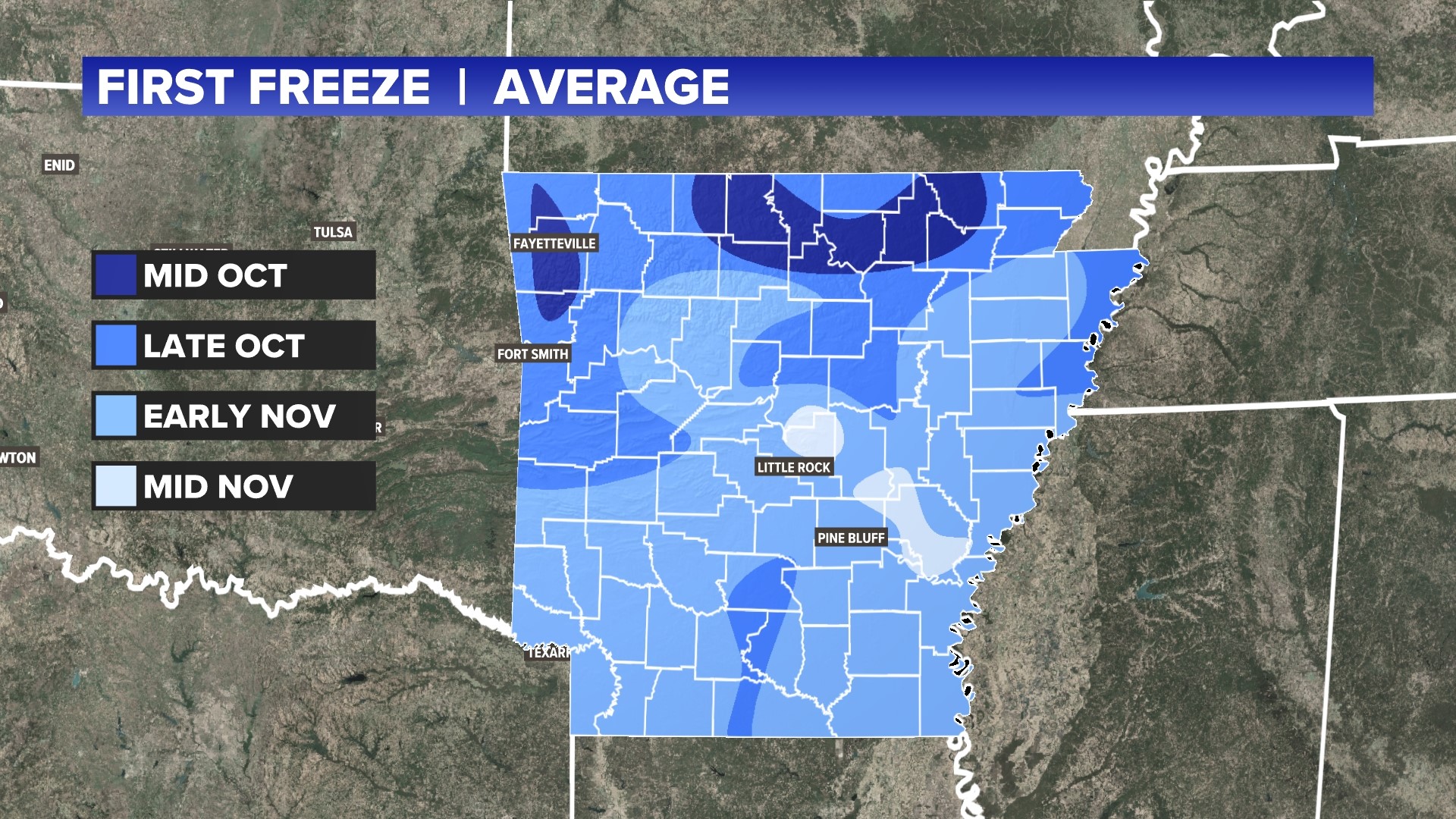 1st freeze of the season possible next week for Arkansas | 5newsonline.com
