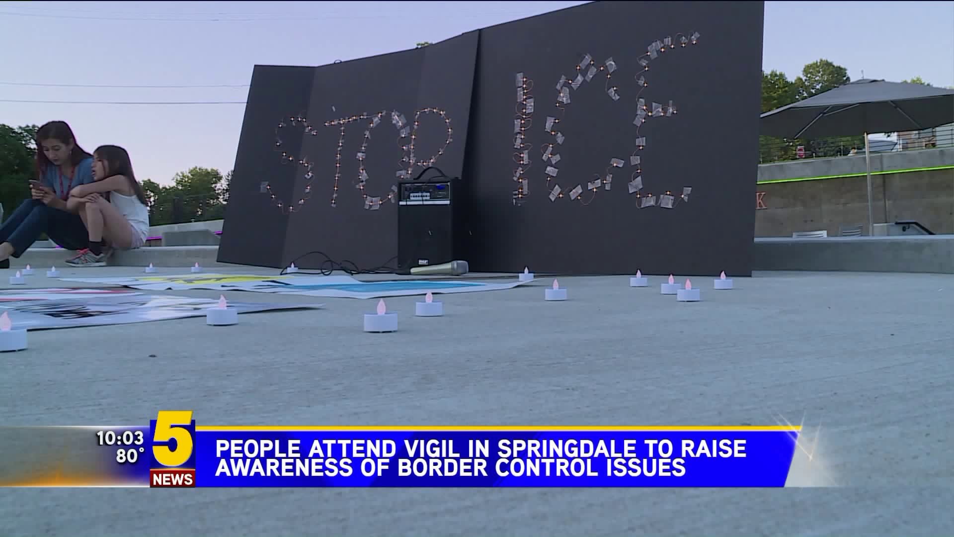 Springdale Vigil For Border Control