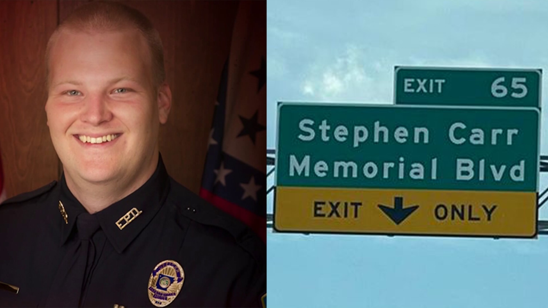 Officer Stephen Carr's badge number was 413, so every year on April 13th the police department holds a blood drive honoring his memory.