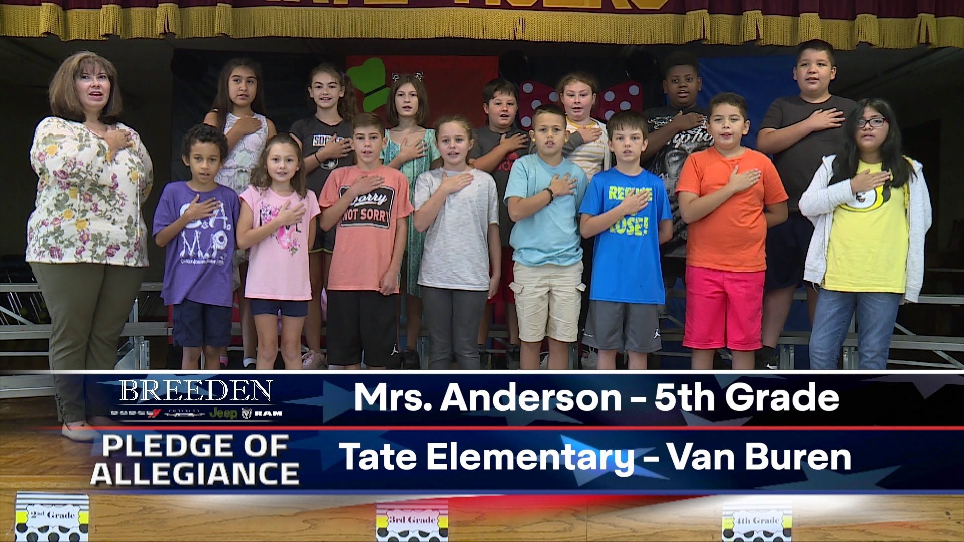 Mrs. Anderson 5th Grade Tate Elementary, Van Buren
