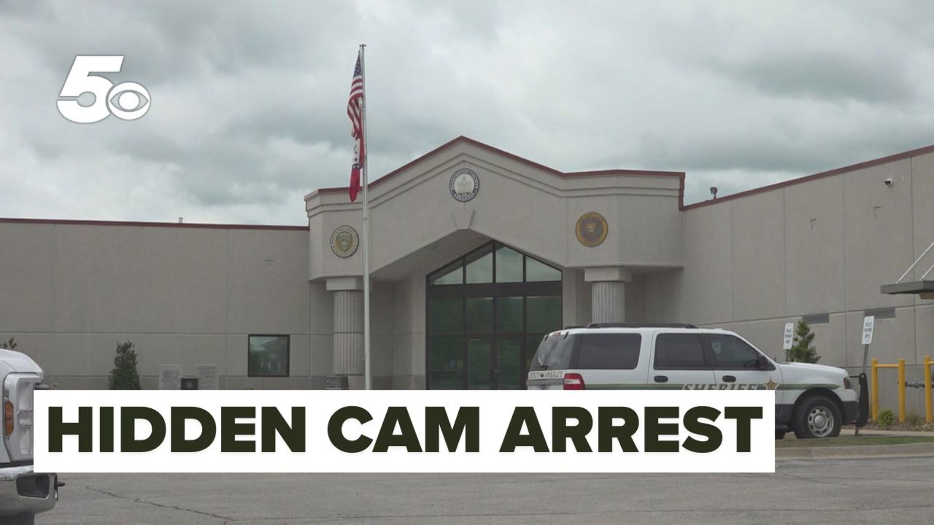 Authorities arrested Richard Copeland after a spy camera was discovered in a women's restroom.