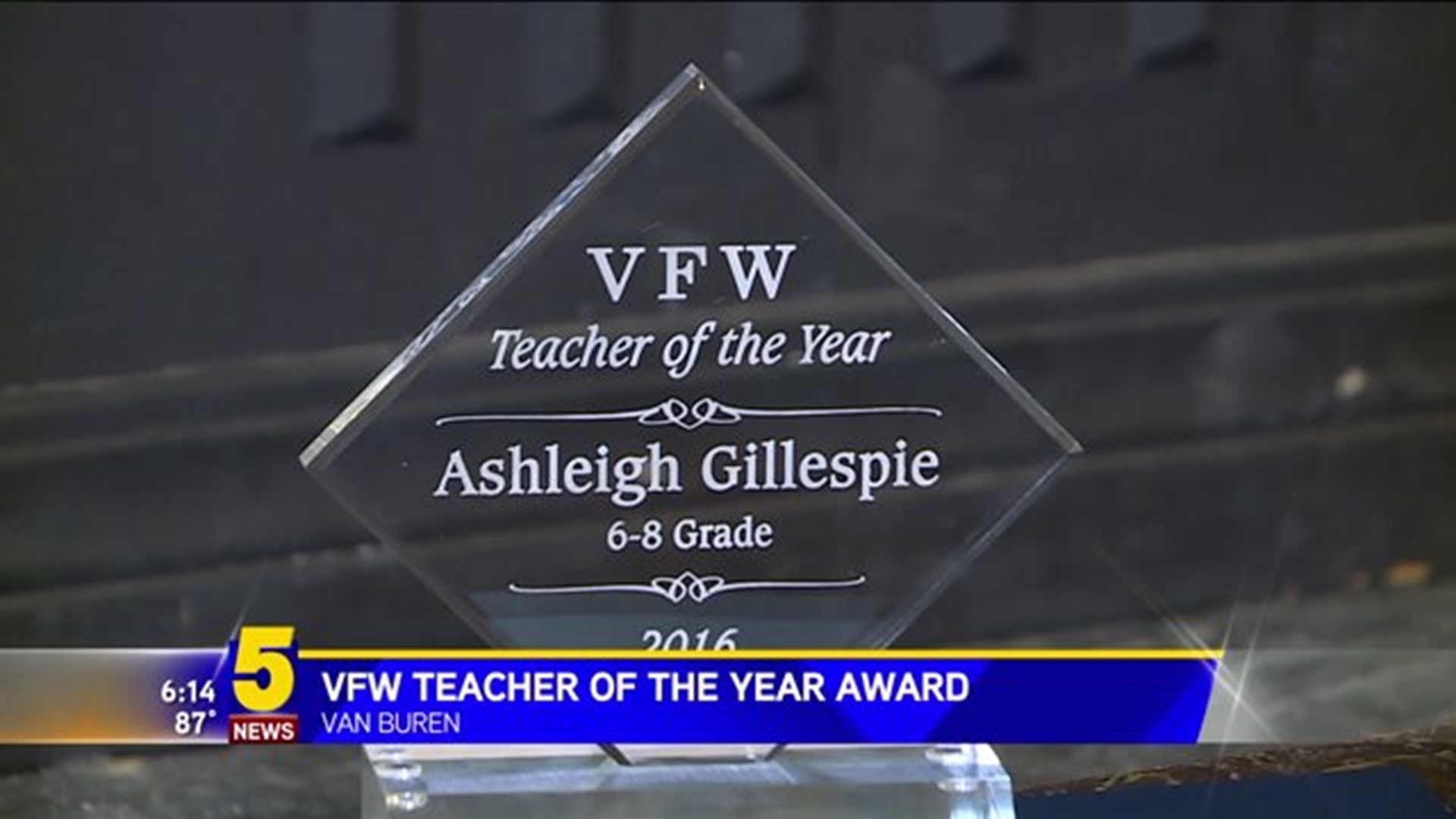 VFW Teacher Of The Year Award