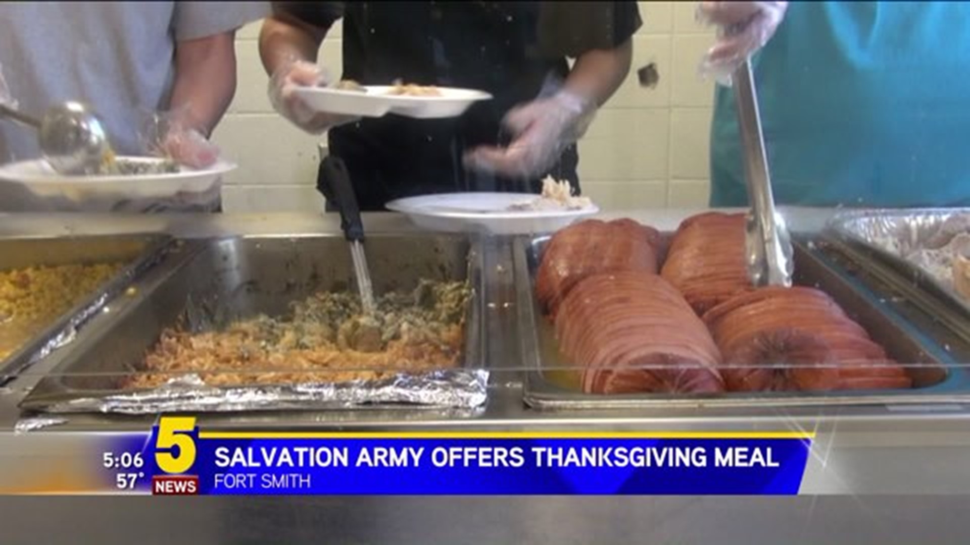 Salvation Army Offers Thanksgiving Meal