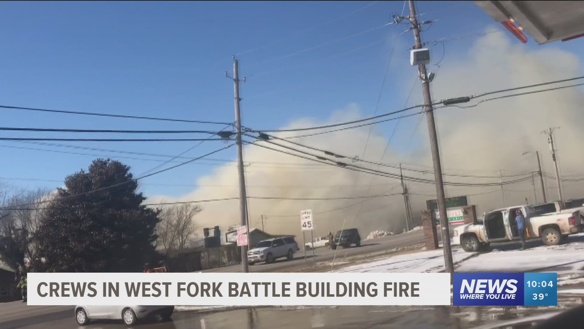 The West Fork fire department responded to a structure fire on Highway 71 in West Fork Saturday (Feb. 20) afternoon.