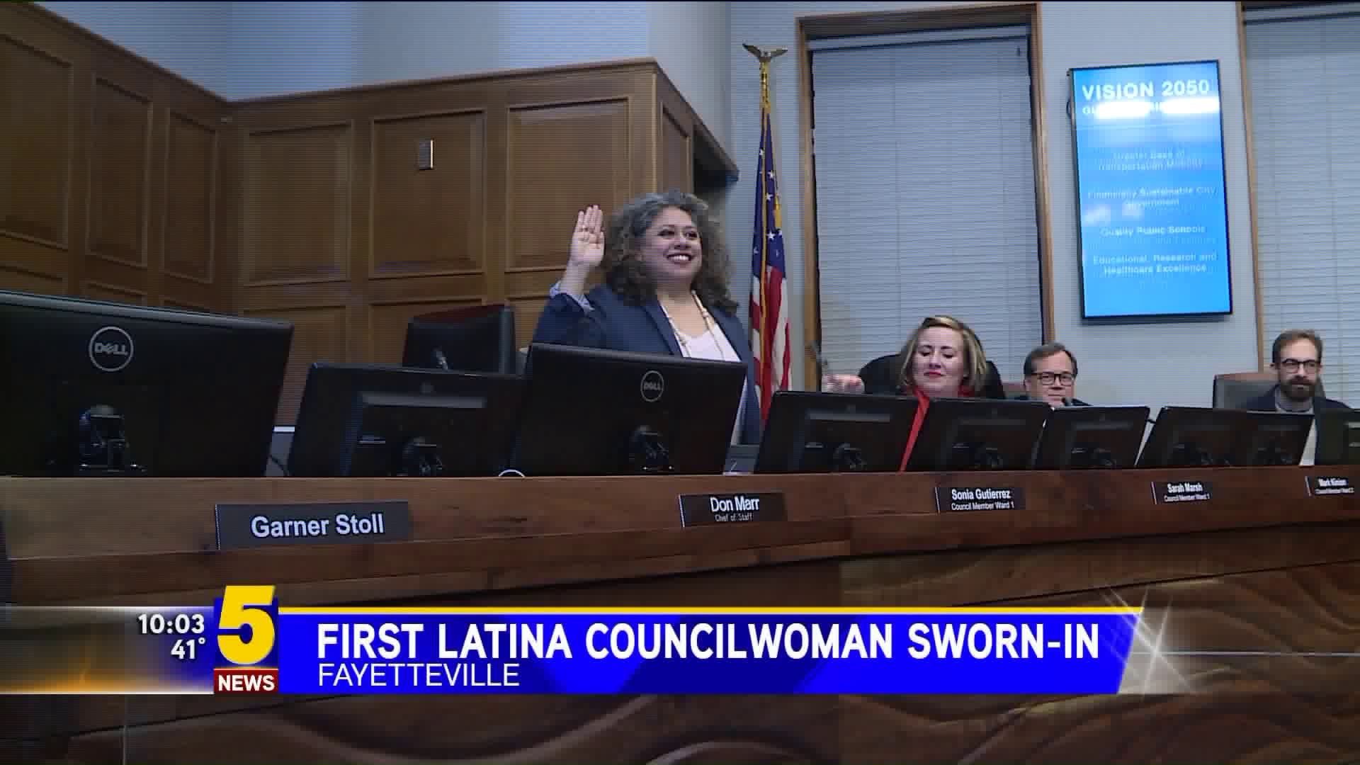 First Latina Councilwoman sworn in