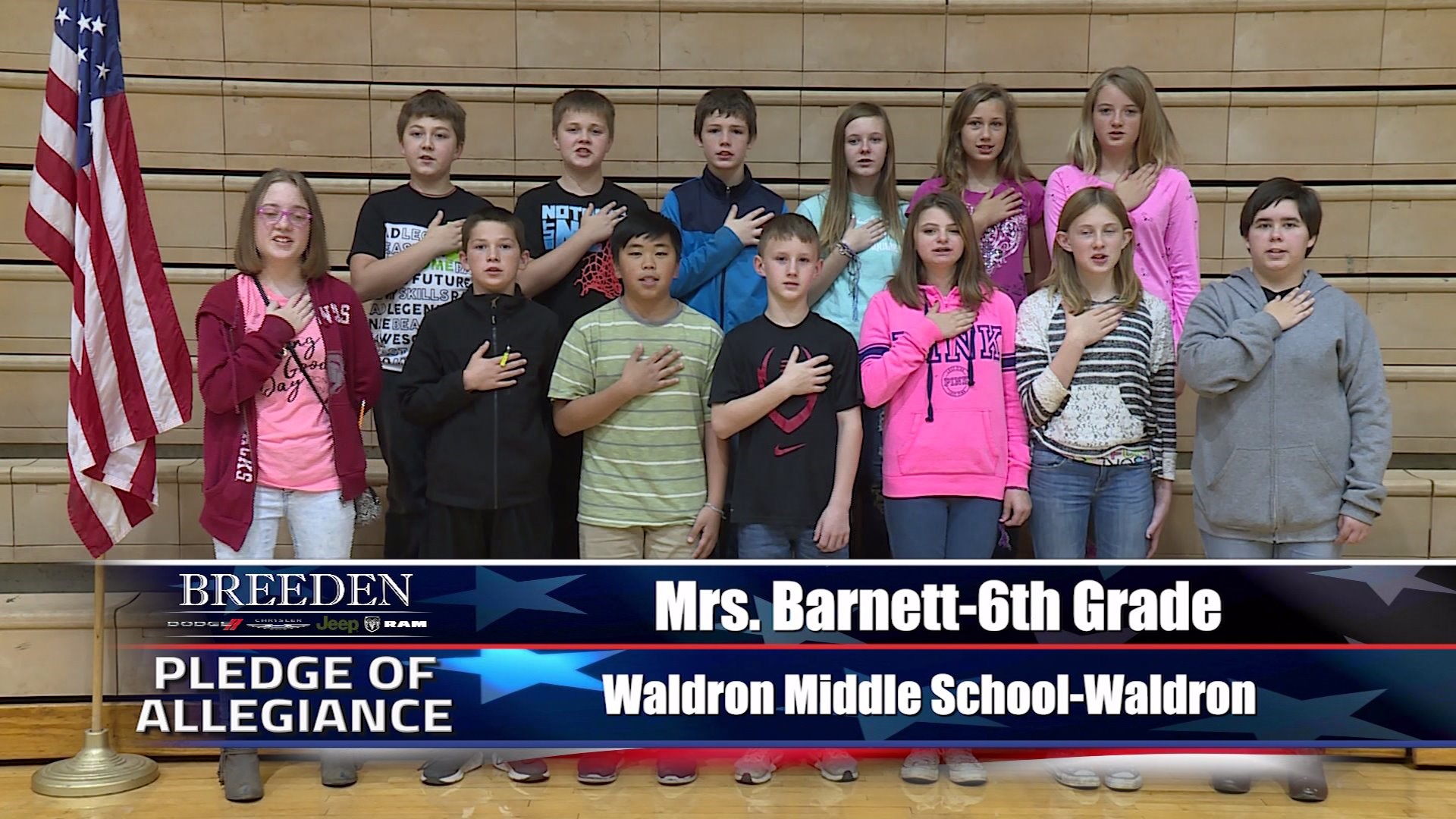 Mrs. Barnett  6th Grade Waldron Middle School, Waldron