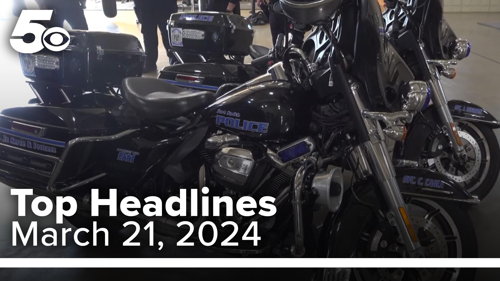 The Fort Smith Police Department now has a new traffic unit. Learn more about this and more on your 5NEWS top headlines.