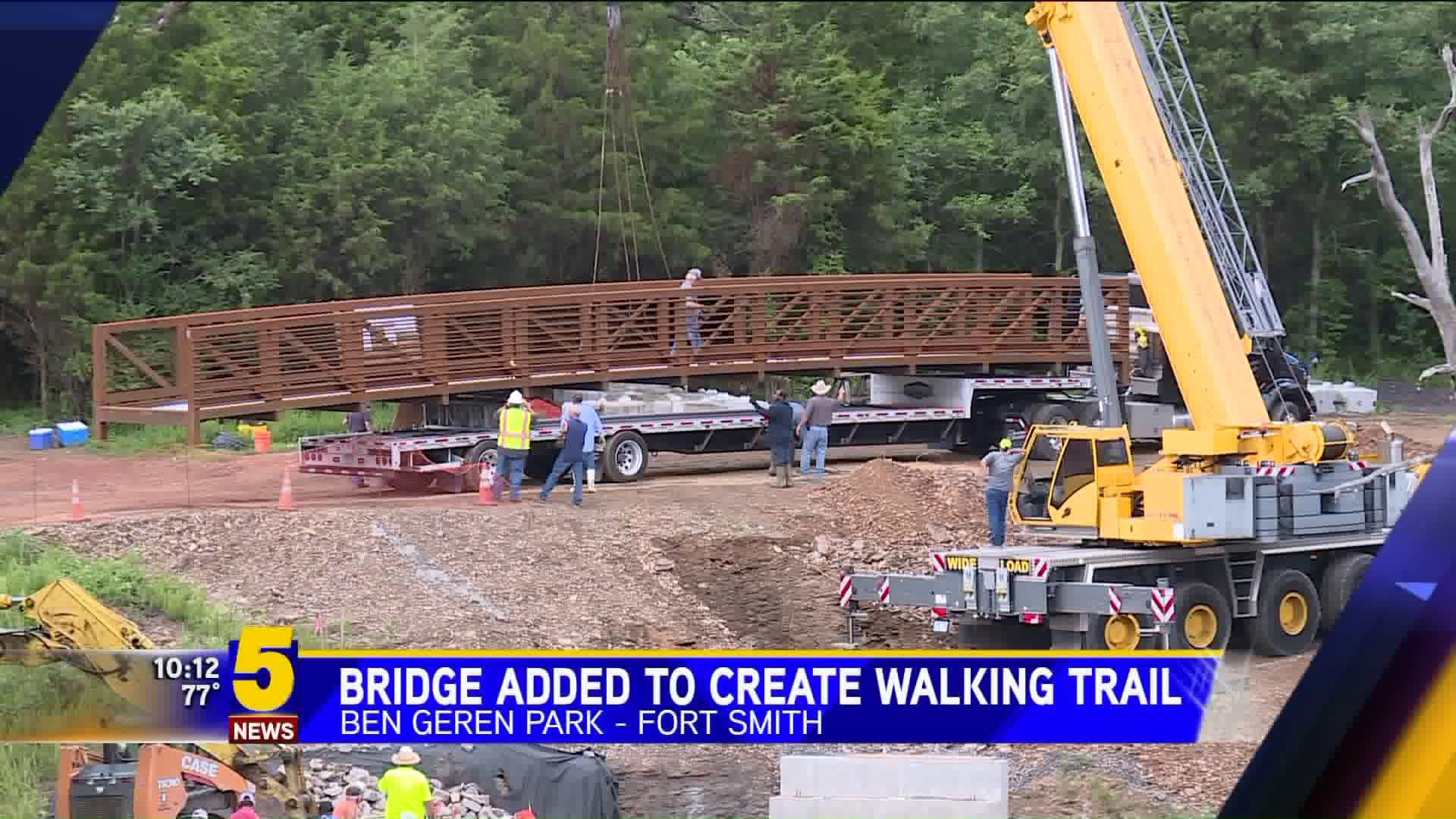 Bridge Added To Create Walking Trail