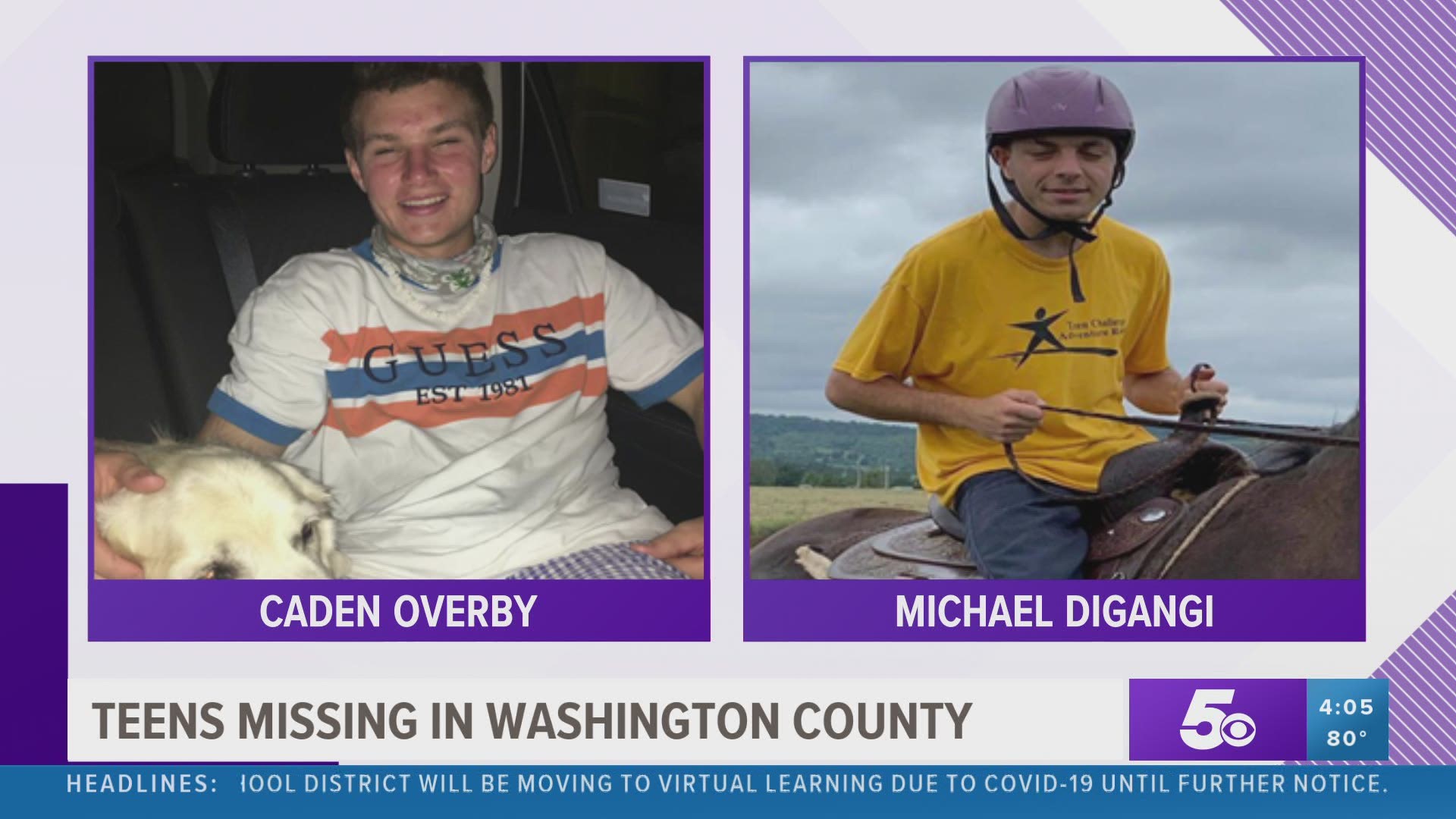 Michael Digangi, 17, and Caden Overby, 16, left a location in the Morrow area and were possibly seen in the Fayetteville area Sunday night. https://bit.ly/3hSD41J