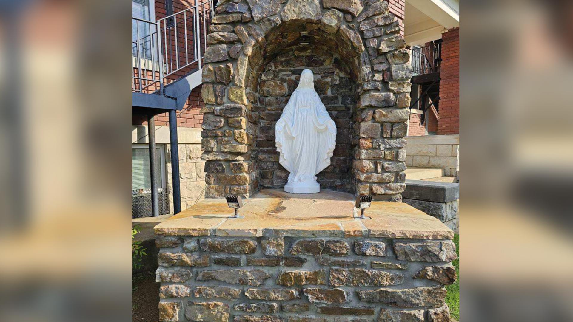 Historic grotto at St. Boniface School in Fort Smith restored