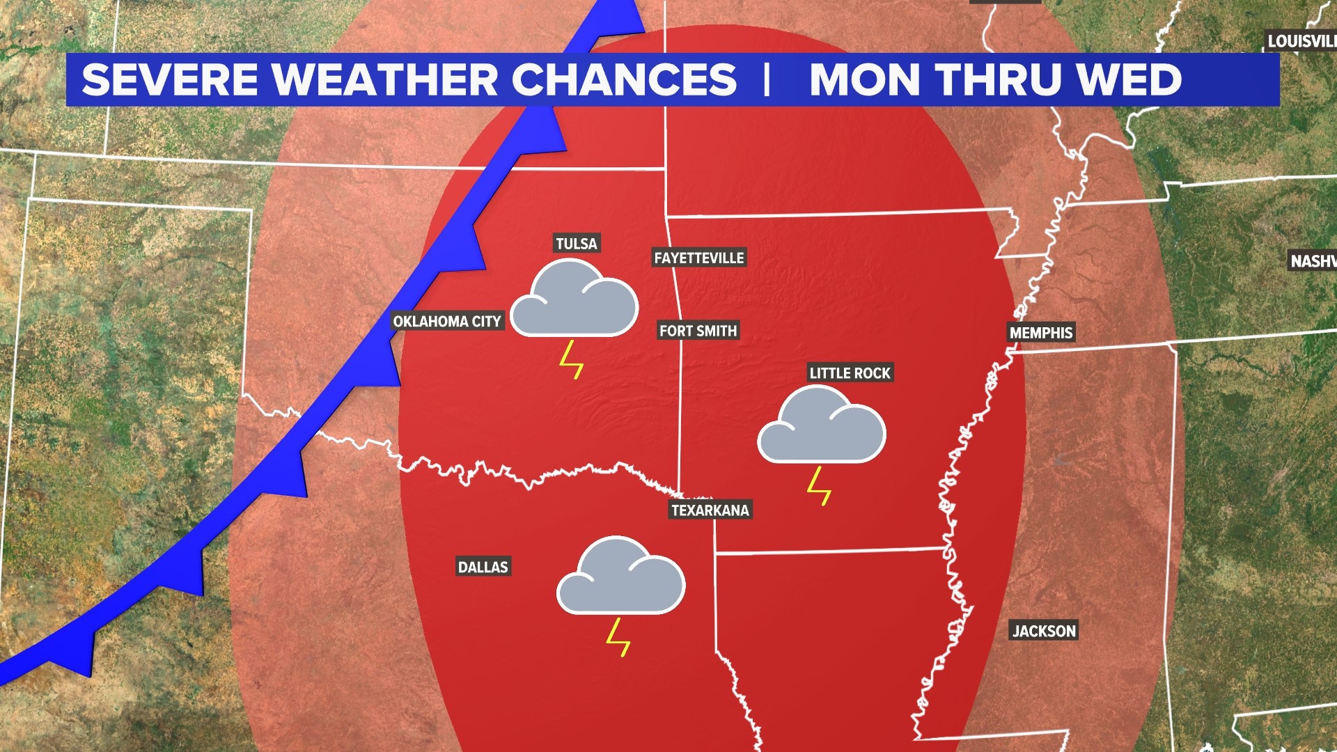 Next week may bring multiple rounds of severe weather