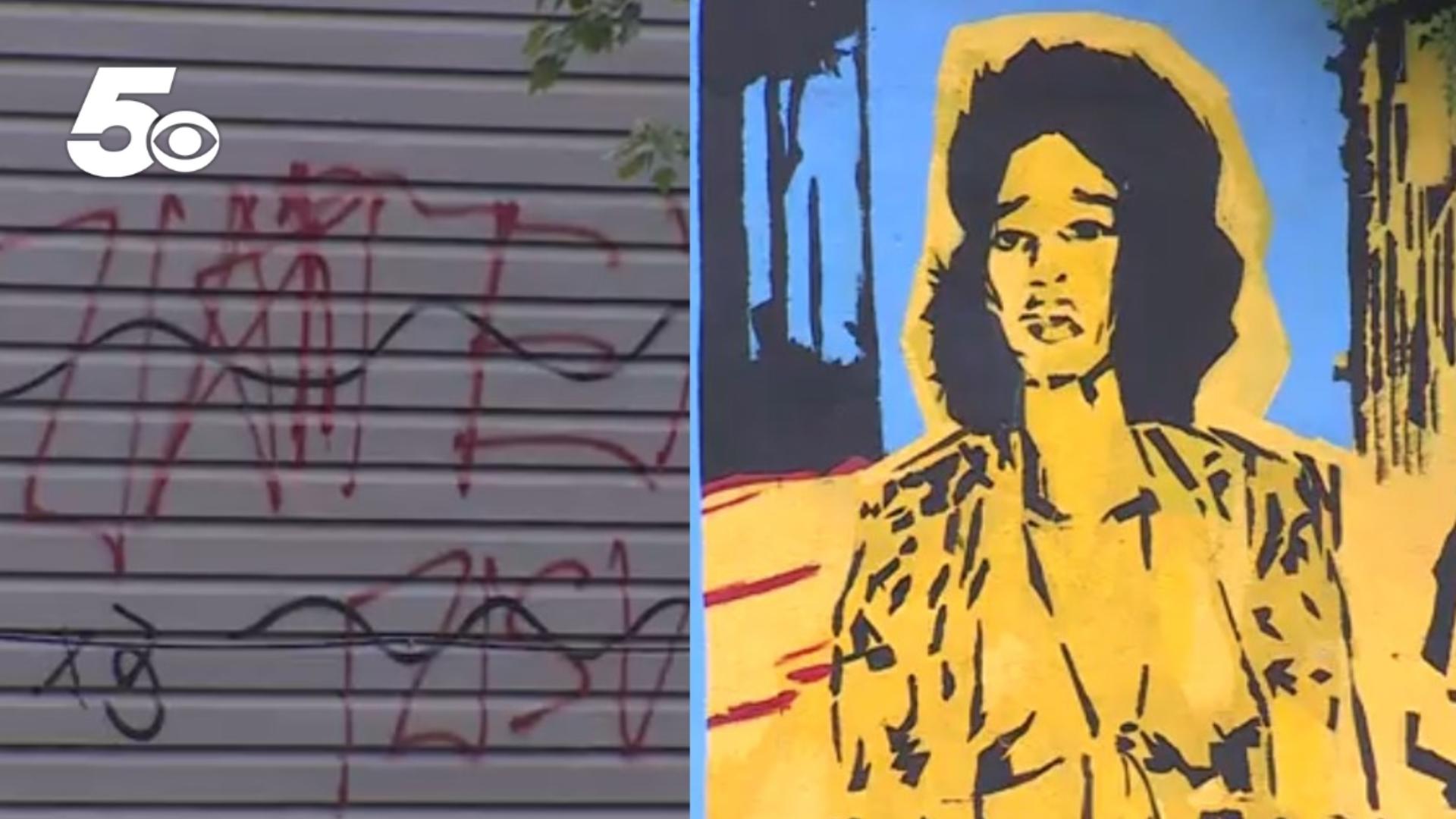 Fayetteville police continue working with local artists to create more murals in commonly targeted areas.