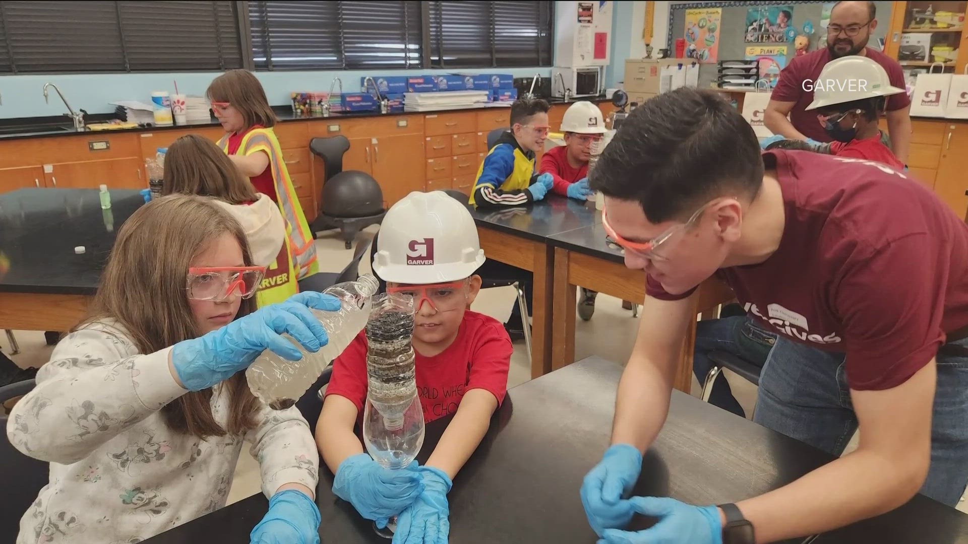 Engineers around the country visited elementary schools to teach kids about the importance of engineering.